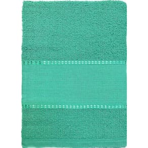 1 Toalha De Banho Barra Para Bordar Ponto Cruz 65X130 Verde