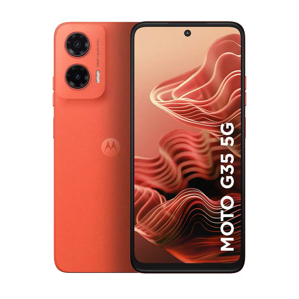 REEMBALADO: Motorola Moto G35 5G 256GB 12GB RAM Boost, Tela de 6.7 - Coral