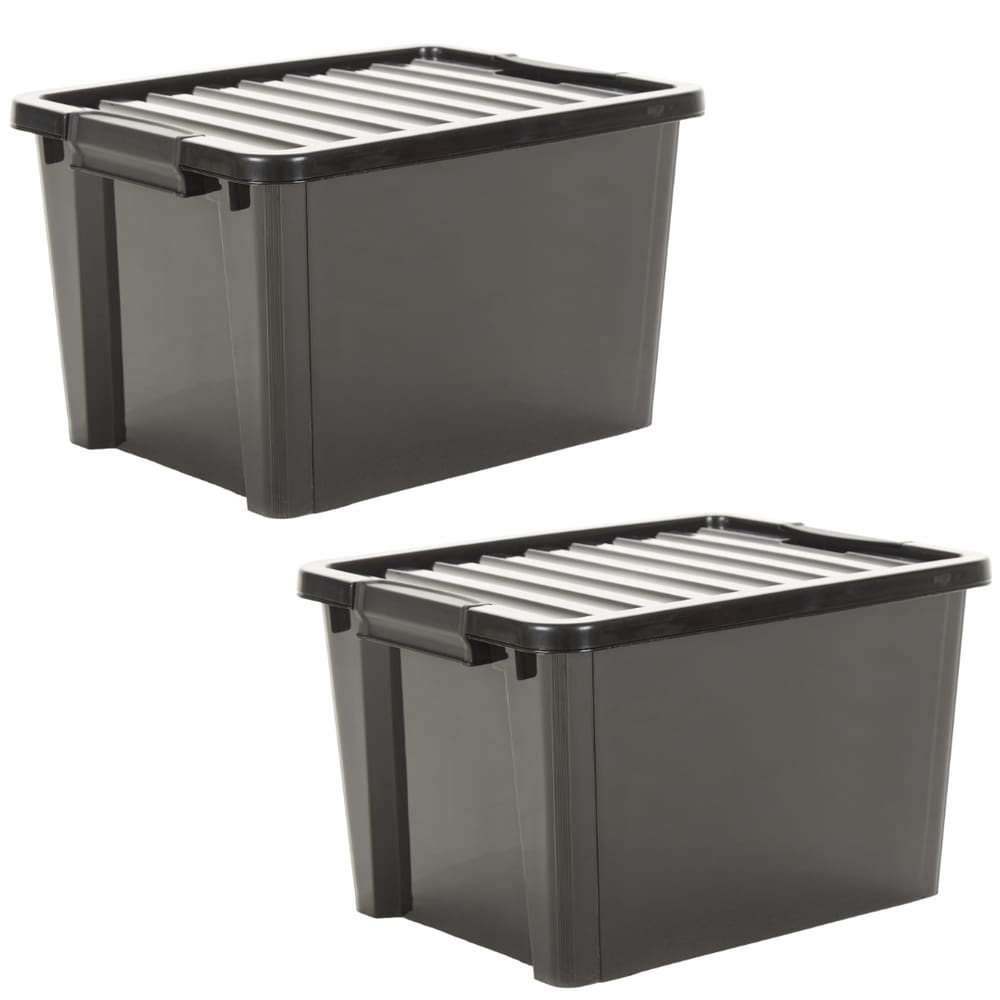 Kit 2 ORGANIZADORES LIFE BOX 30 LT PRETO