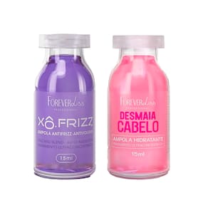 Kit de Ampola Xô Frizz e Desmaia Cabelo 2.0 Forever Liss