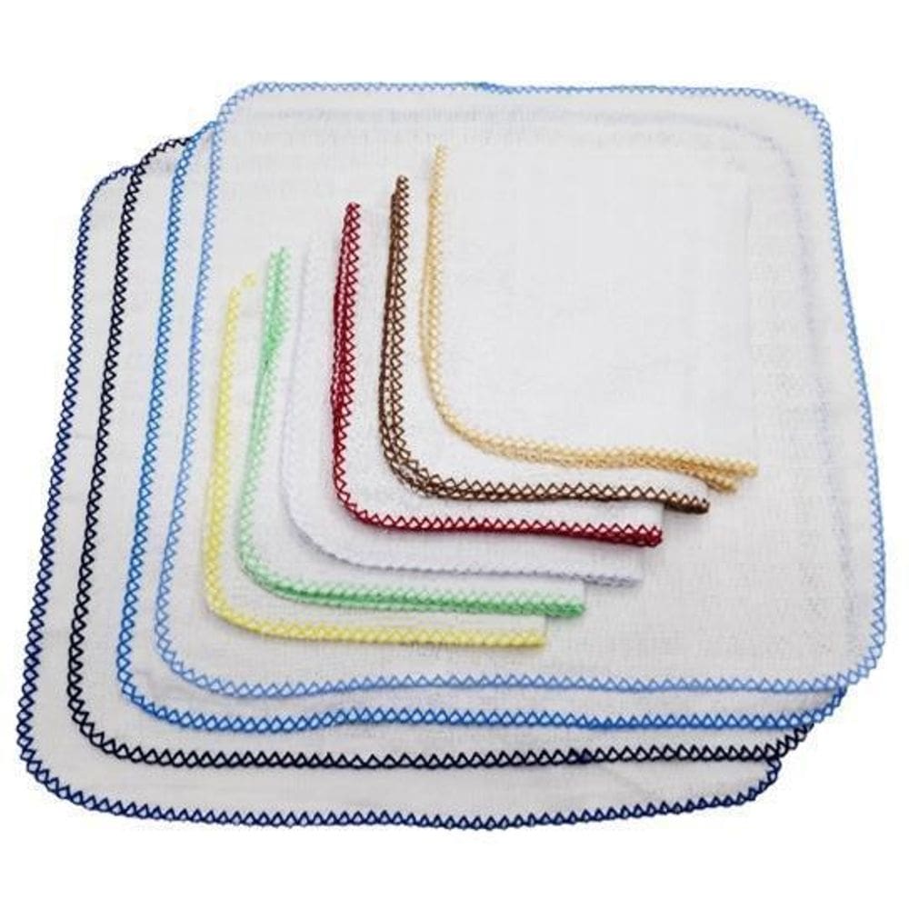 Kit 10 Pano De Boca Quadriculado Liso 100% Algodão Masculino