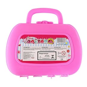 Maleta Rosa De Médico Com Acessórios 11 Peças