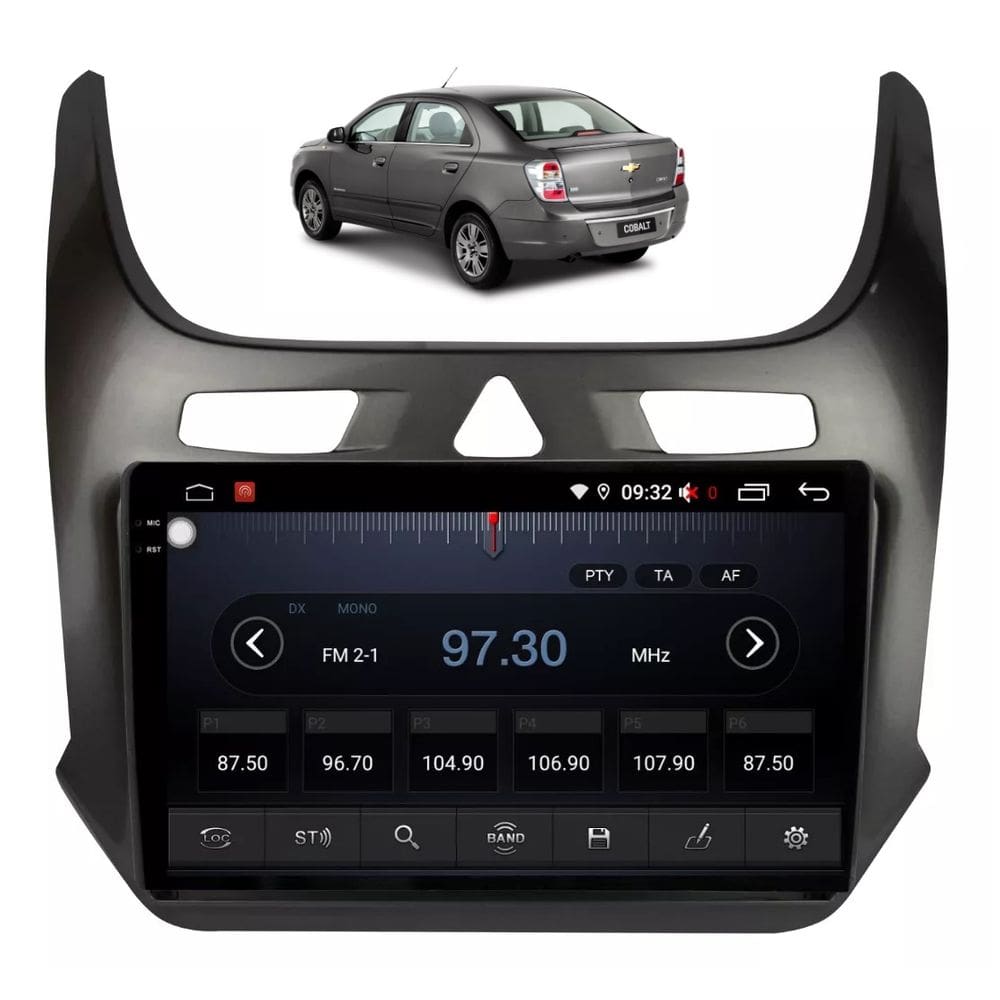 Kit Multimídia Cobalt LS LT 2011 / 2016 Android 9 Pol 2/32Gb Carplay - Vision 8990CP