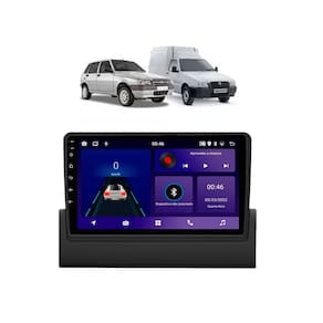 Kit Multimídia Uno Mille Fiorino Android 9 Pol 2/32Gb Carplay Gps WiFi Rádio Bt - Vision 8990CP