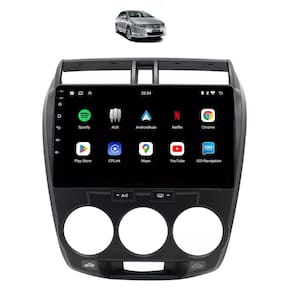 Kit Multimídia City 2009 / 2013 Ar Analogico Mold Cinza Android 9 Pol 2/32Gb Carplay - Vision 8990CP