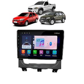 Kit Multimídia Siena Strada Weekend 2012 / 2019 Android 9 Pol 2/32Gb Carplay Gps WiFi Rádio Bt - Vision 8990CP