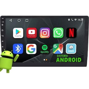 Central Multimídia Android 9 Pol 2/32Gb Gps USB WiFi Rádio Bt - Vision 8990X