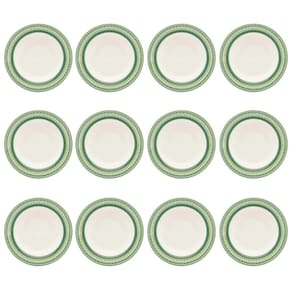 Prato Fundo de Cerâmica Donna Campestre 21,5cm 12un - Biona 135700