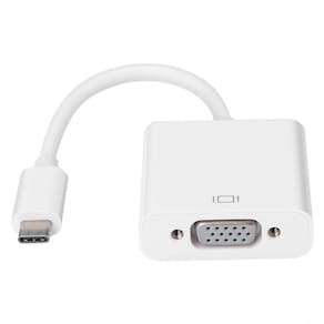 Cabo adaptador conversor usb tipo-c para vga full hd