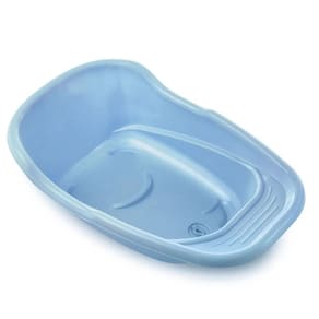 Banheira Infantil Ergonomica Grande Suporte Saboneteira Ampla Higiene Bebe Banho Seguro 28L