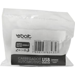 Carregador Usb 500Ma Automotivo Ebolt Polybag