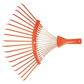 Vassoura jardim metalixa fixa 22 dentes sem cabo