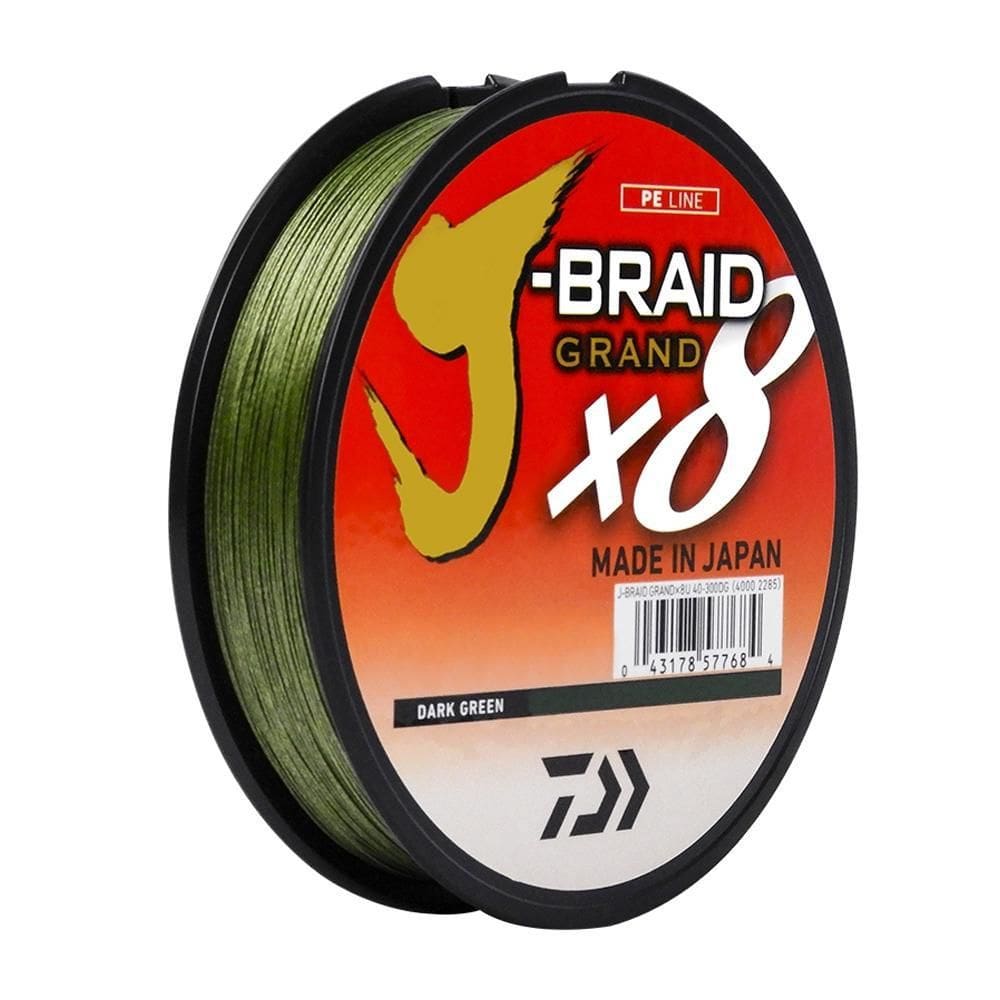 Linha Multifilamento Daiwa J-Braid 8 Fios 300M 0.19Mm 15 Lbs