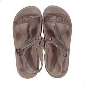 Sandália Feminina Melissa Stripes M-Lover Metallic Rosa Metalizado