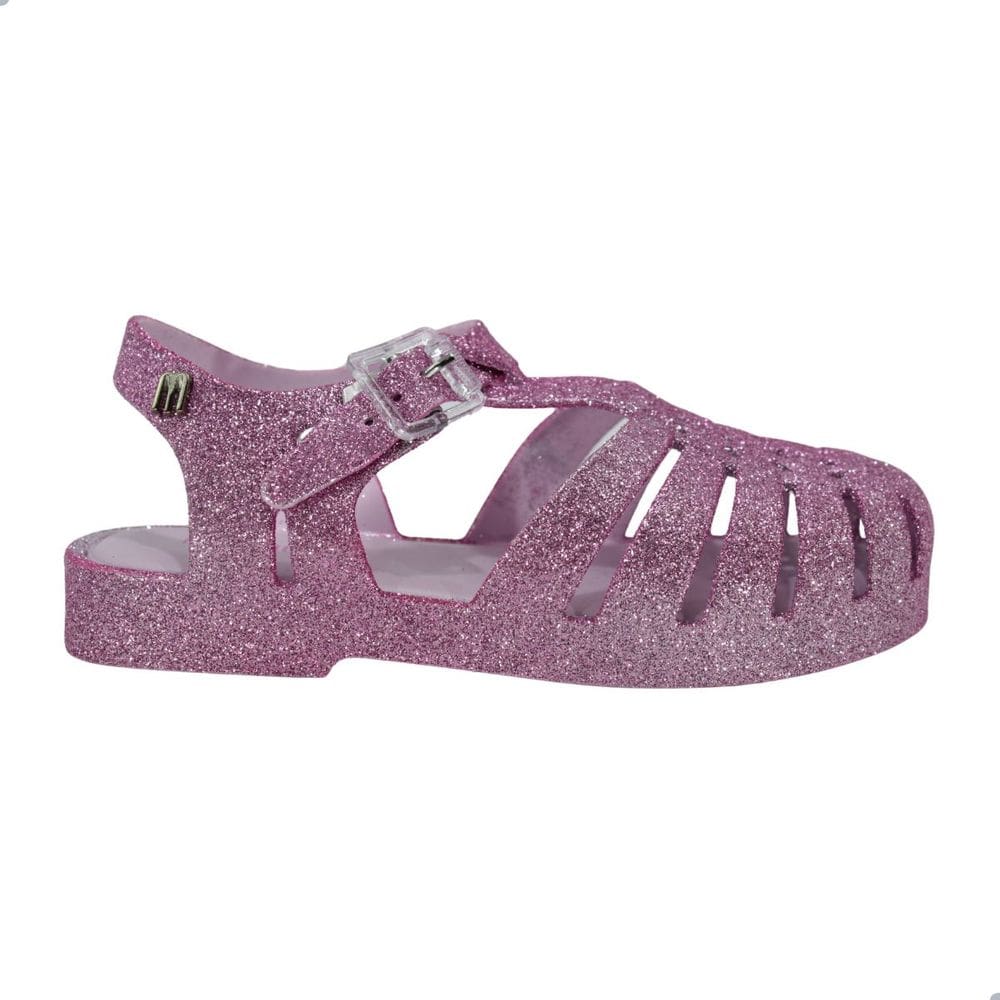 Sandália Mini Melissa Possession Rosa Glitter Infantil