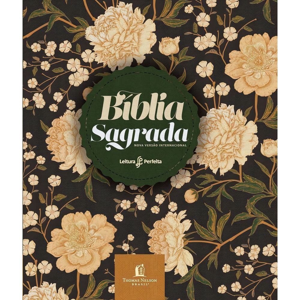 Bíblia Sagrada Nvi, Couro Soft, Flores, Espaço Anotações, Leitura Perfeita