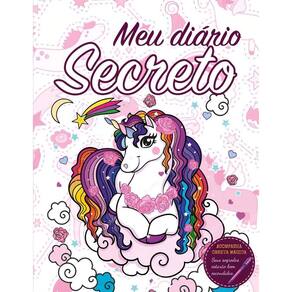 Diário Secreto - Unicornio Branco - Com Caneta Mágica