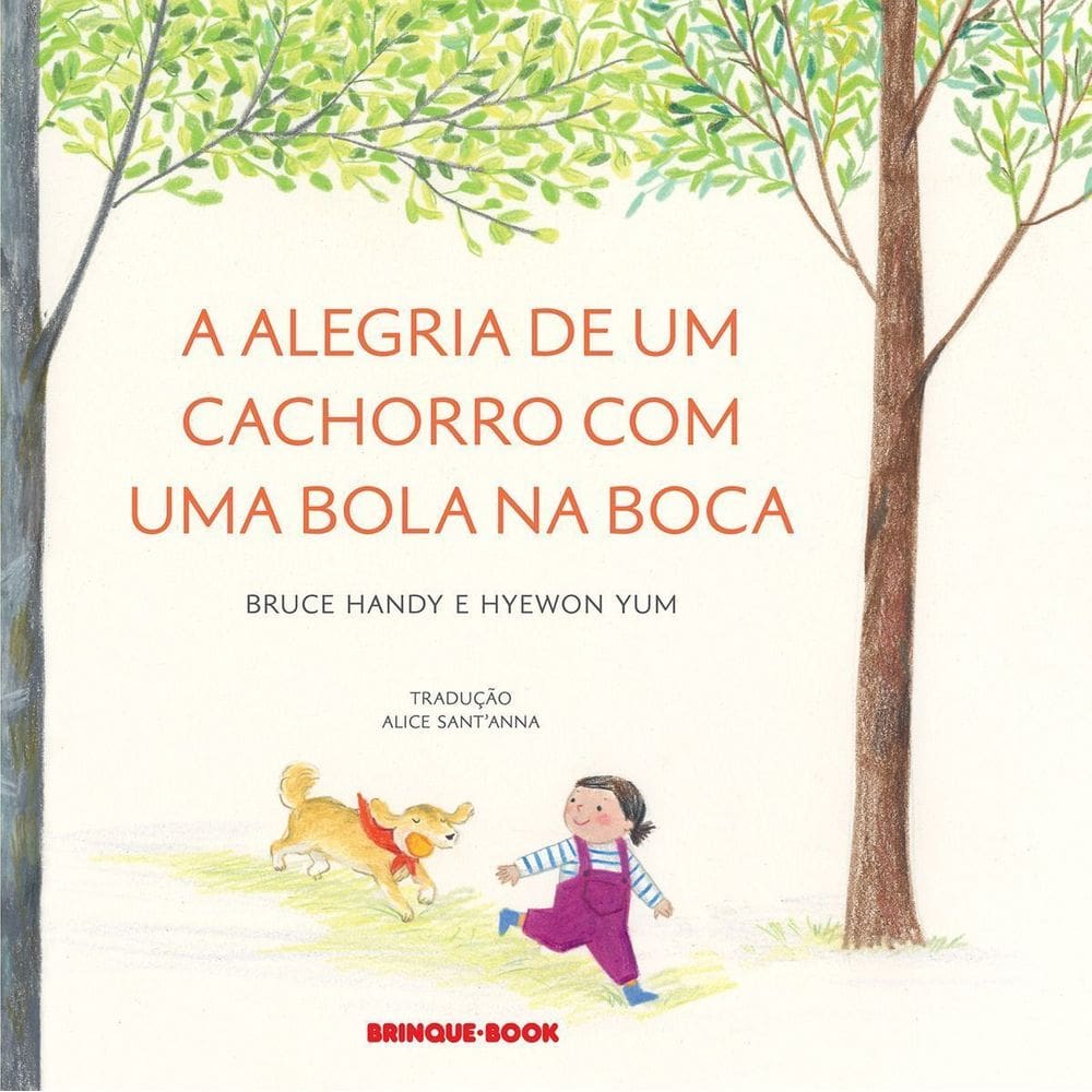 a Alegria De Um Cachorro Com Uma Bola Na Boca