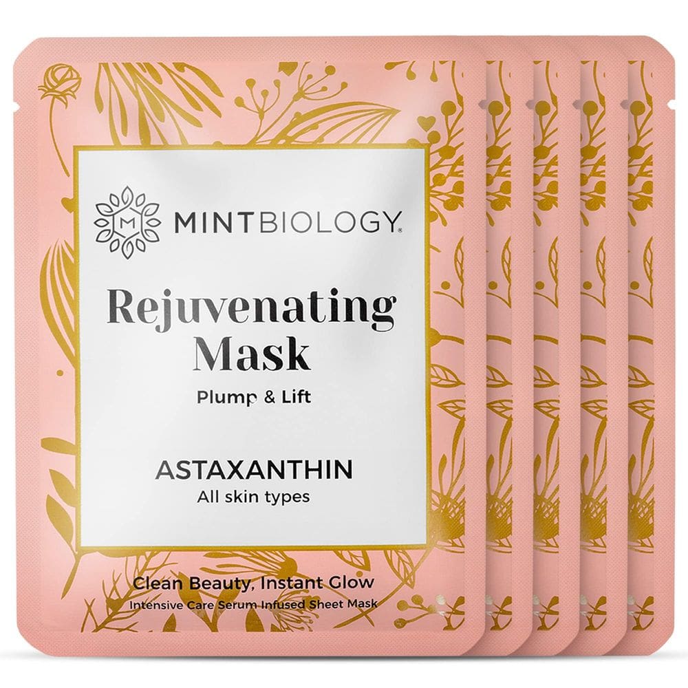 Máscara de folha MintBiology AGELESS Astaxantina e colágeno
