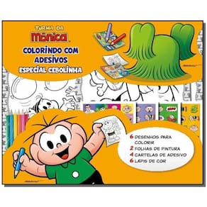 Turma da Monica Colorindo C/ Adesivo Especial vol.02 - Cebolinha