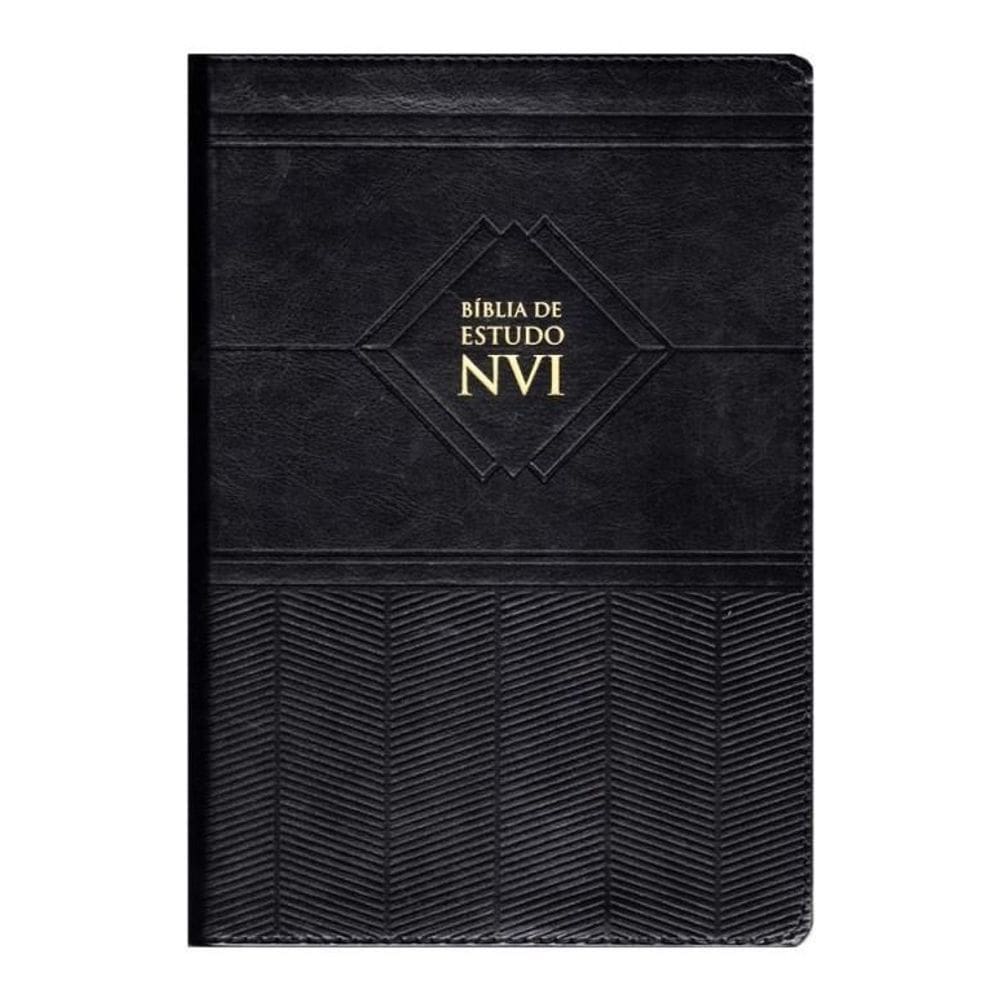Bíblia De Estudo Nvi - Preta  - Capa Luxo