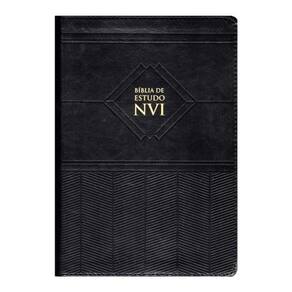 Bíblia De Estudo Nvi - Preta  - Capa Luxo