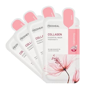 Máscara em folha Mediheal Collagen Essential Lifting 4 folhas