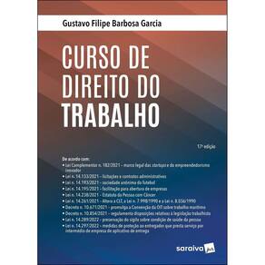 Curso De Direito Do Trabalho - 17Ed/22