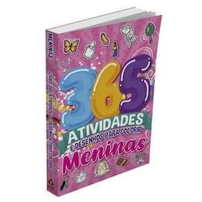 Meninas Livro 365 Atividades E Desenhos Para Colorir