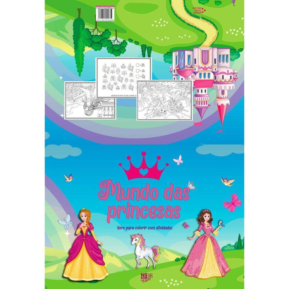 Mundo Das Princesas - Livro Para Colorir Com Atividades