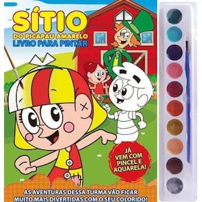 Sítio De Picapau Amarelo - Livro Para Pintar - Aquarela 10 Cores