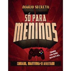 Diário Secreto - Só Para Meninos Videogame - Com Caneta Mágica
