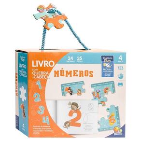 Todolivro Play - Livro Com Quebra-Cabeça - Números - 4 Anos