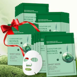 Máscara facial de colágeno YAFUSIPE com retinol para mulheres