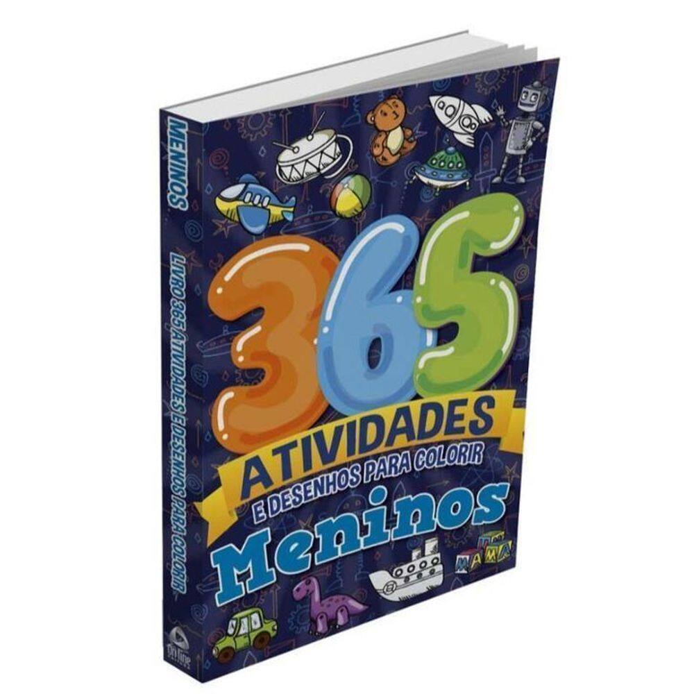 Meninos - Livro 365 Atividades e Desenho Para Colorir
