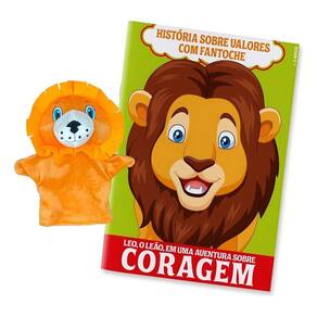 História Sobre Valores Com Fantoche - Leo, o Leão, Em Uma Aventura Sobre Coragem
