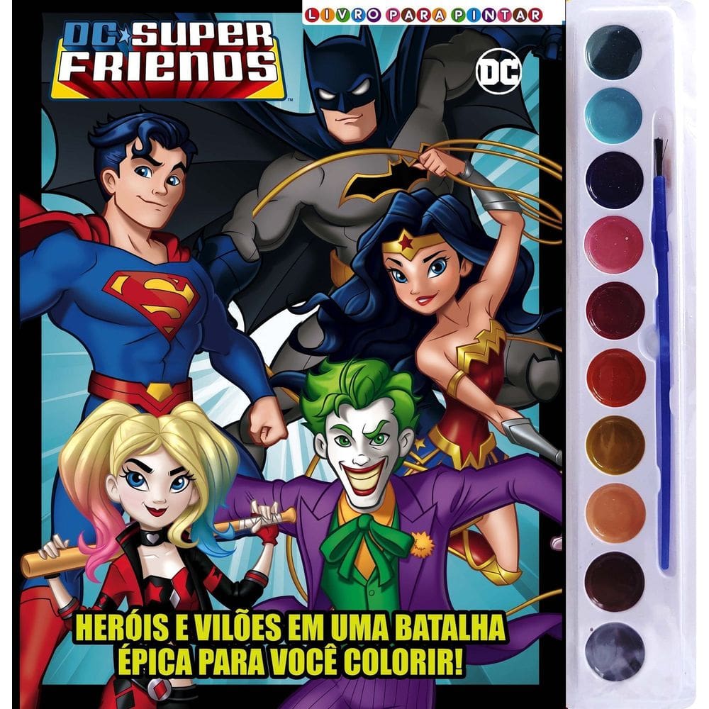 Dc Super Friends - Livro Para Pintar Com Aquarela