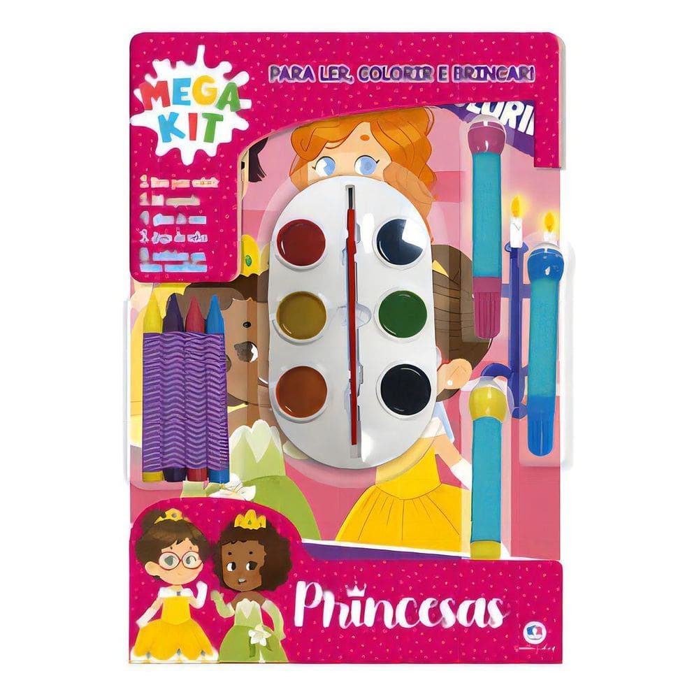 Princesas - Ler, Colorir e Brincar