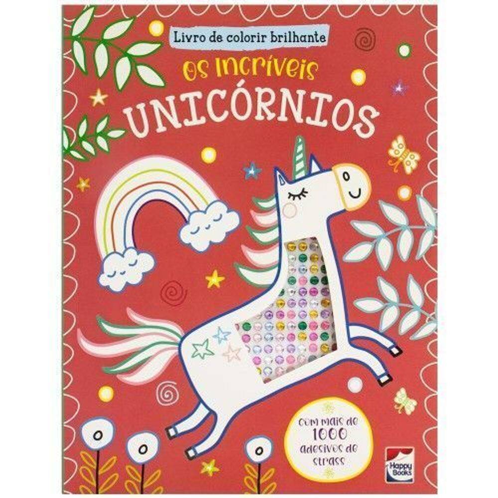 Livro de Colorir Brilhante - Os Incríveis Unicórnios