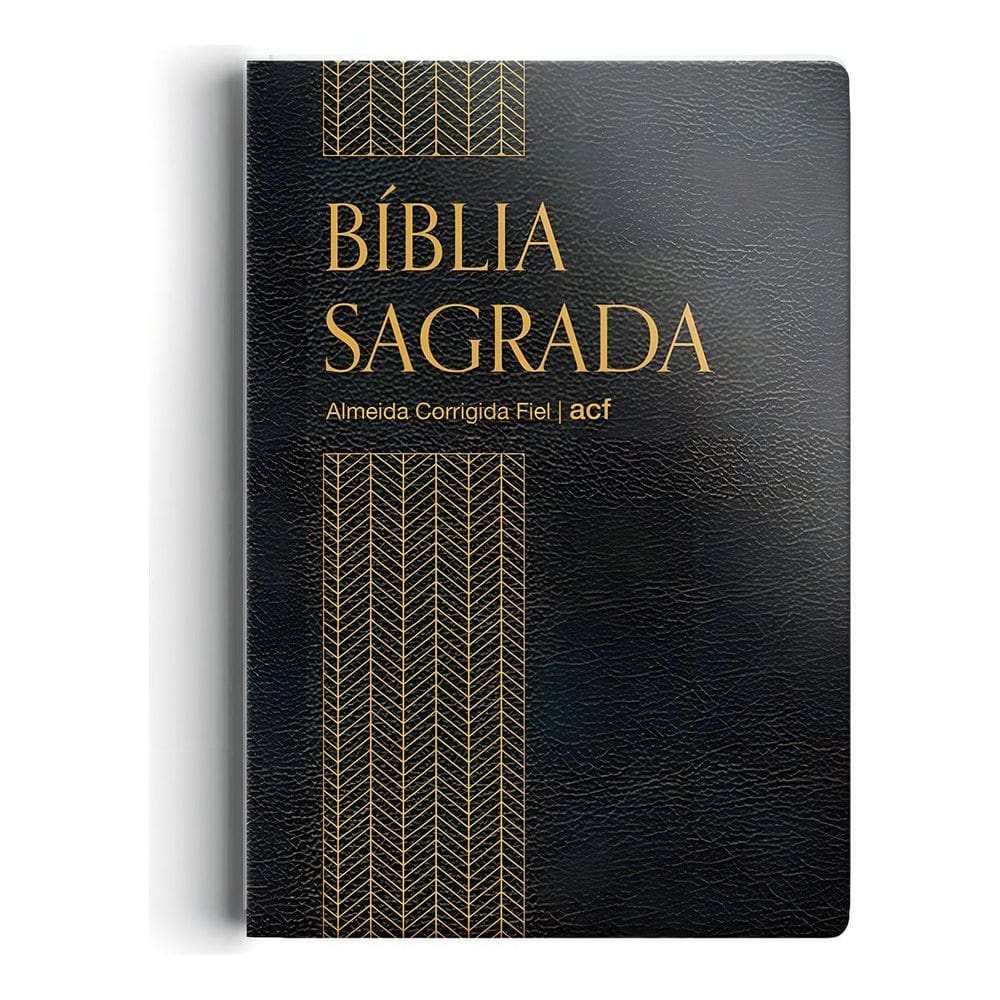 Bíblia ACF - Capa semi luxo preta