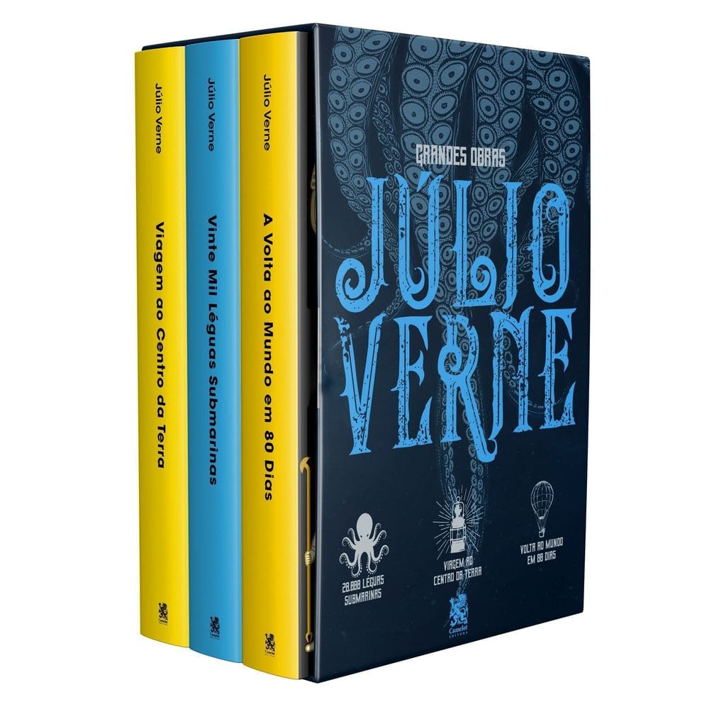 Grandes Obras de Júlio Verne - Box Com 3 Livros