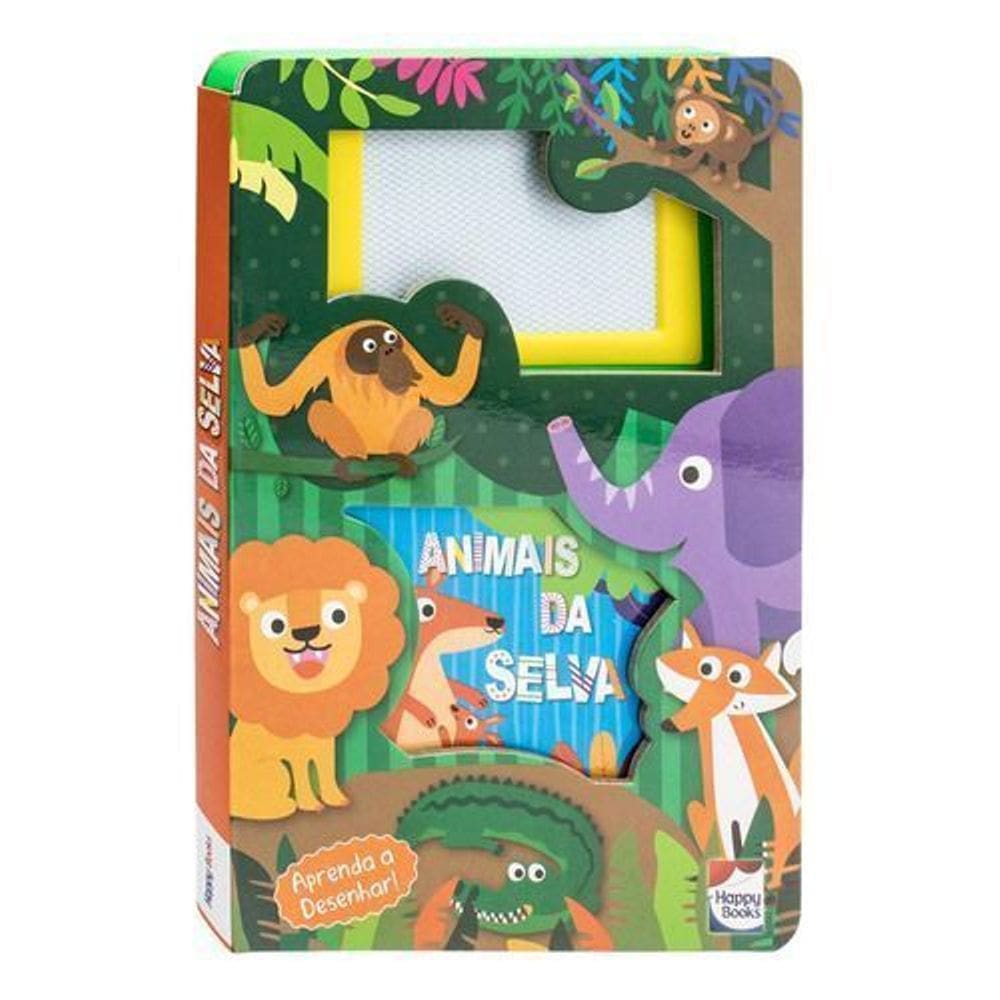 Livro-Lousa Mágica! - Animais da Selva