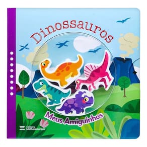 Dinossauros - Meus Amiguinhos (Livro + 4 Personagens De Madeira)
