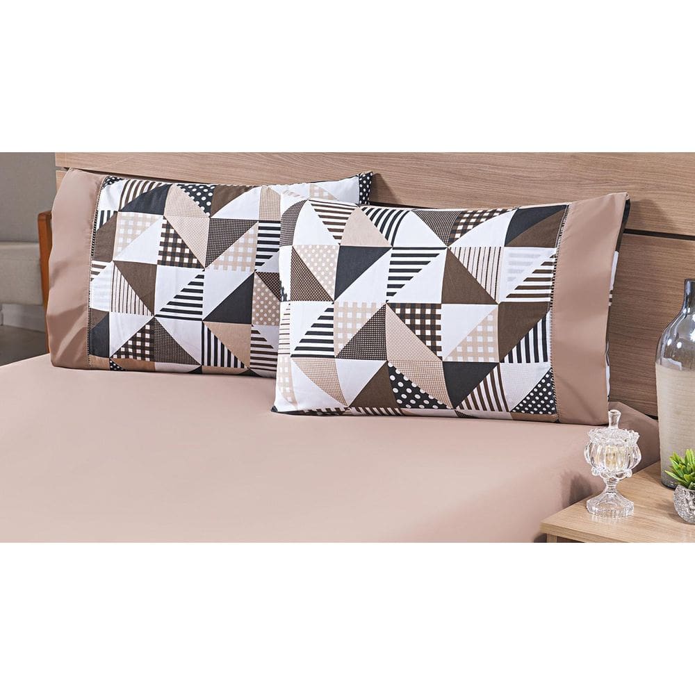 Kit 06 Fronhas Avulsas 80X60Cm Percal 100% Algodão 180 Fios