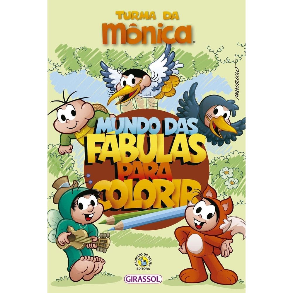 Turma da Mônica - Mundo das Fábulas Para Colorir