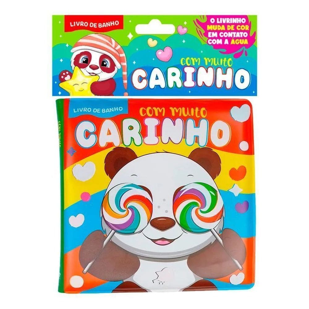 Livro de Banho - Com Muito Carinho - Acompanha Pato de Borracha