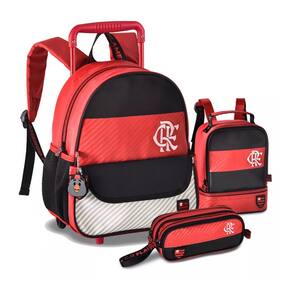 Kit Mochila Time Rodinhas Infantil + Lancheira + Estojo