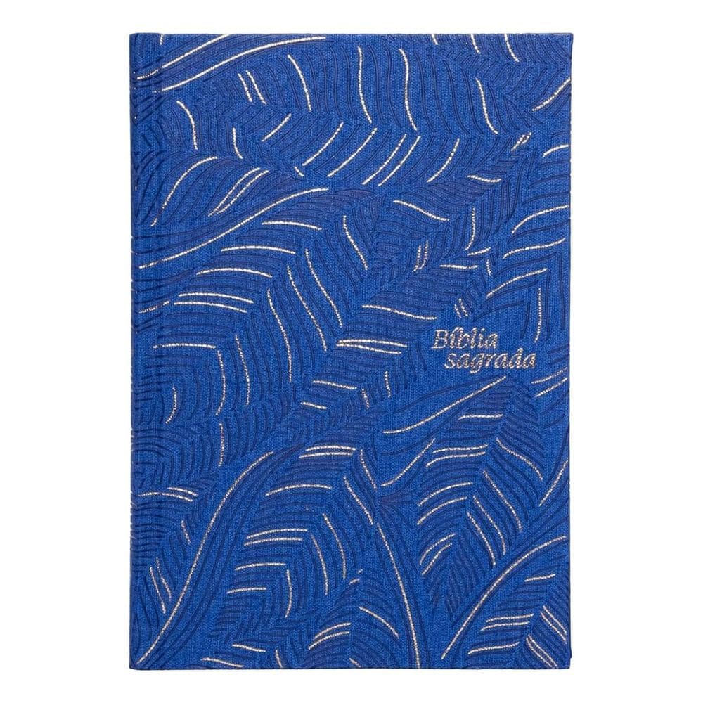 Bíblia Slim NVI, Letra Grande, Couro-Soft - Azul
