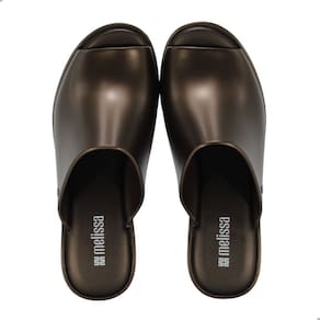Tamanco Feminino Melissa Mule Hype Metallic Adulto Bronze