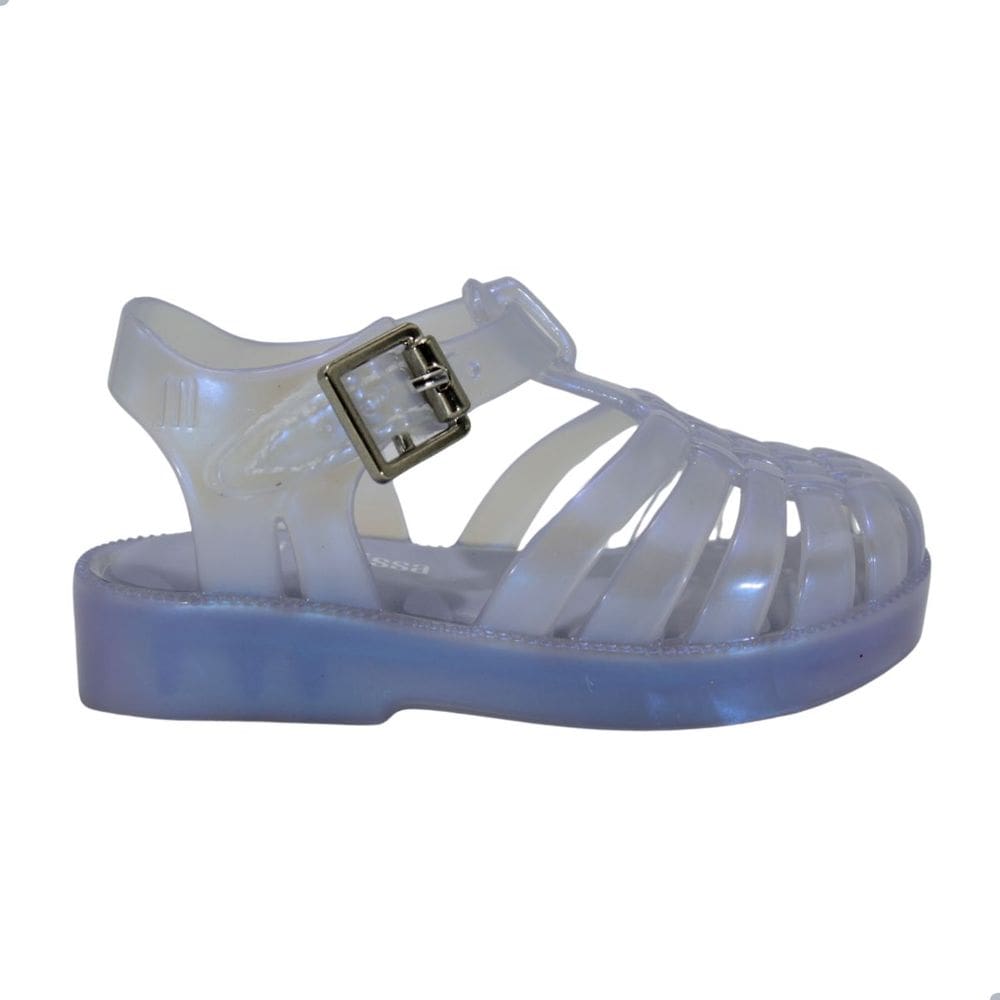 Sandália Mini Melissa Possession Bebê Azul Perolado